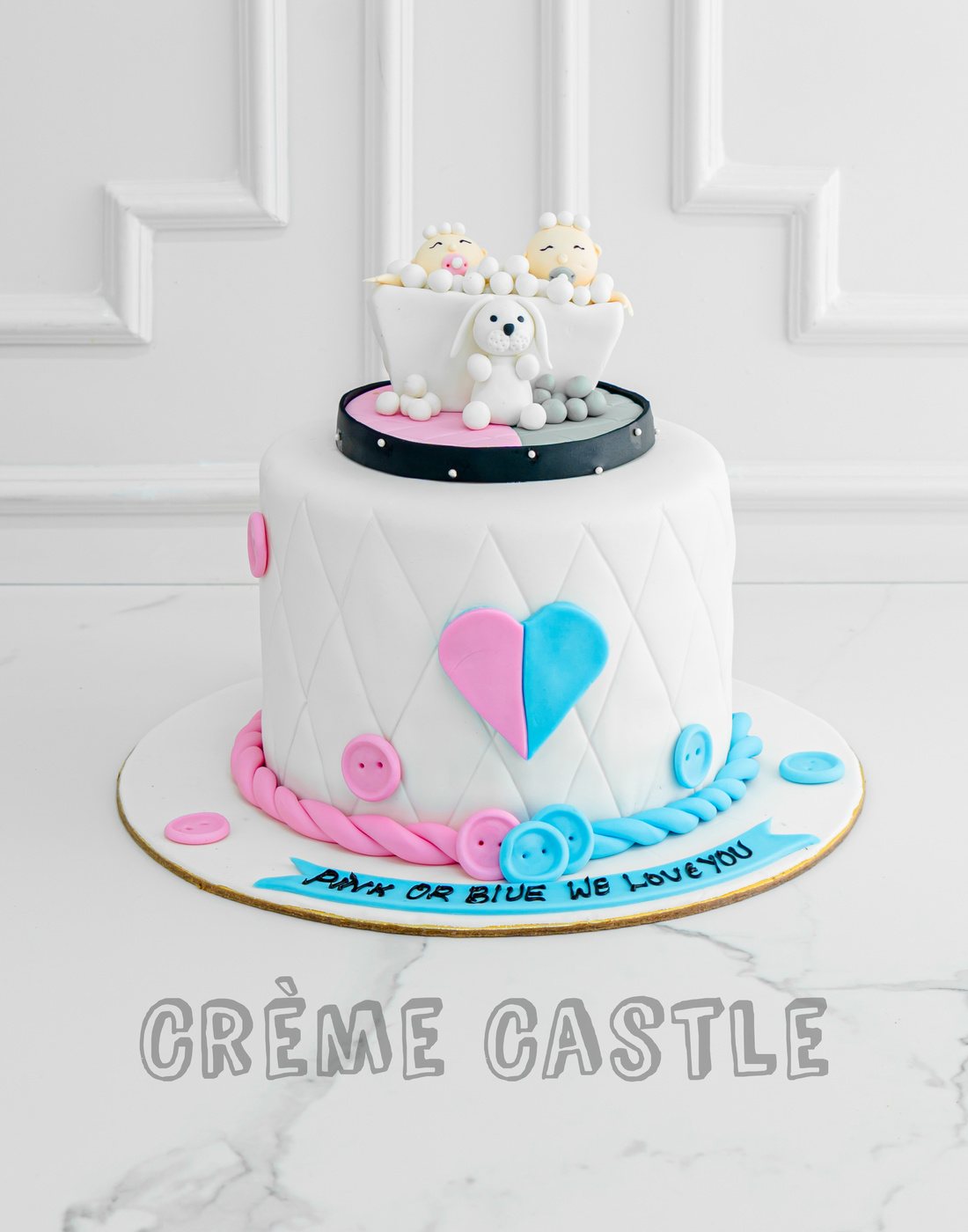 Baby Shower Theme for Twins by Creme Castle