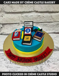 Busy with Books Cake