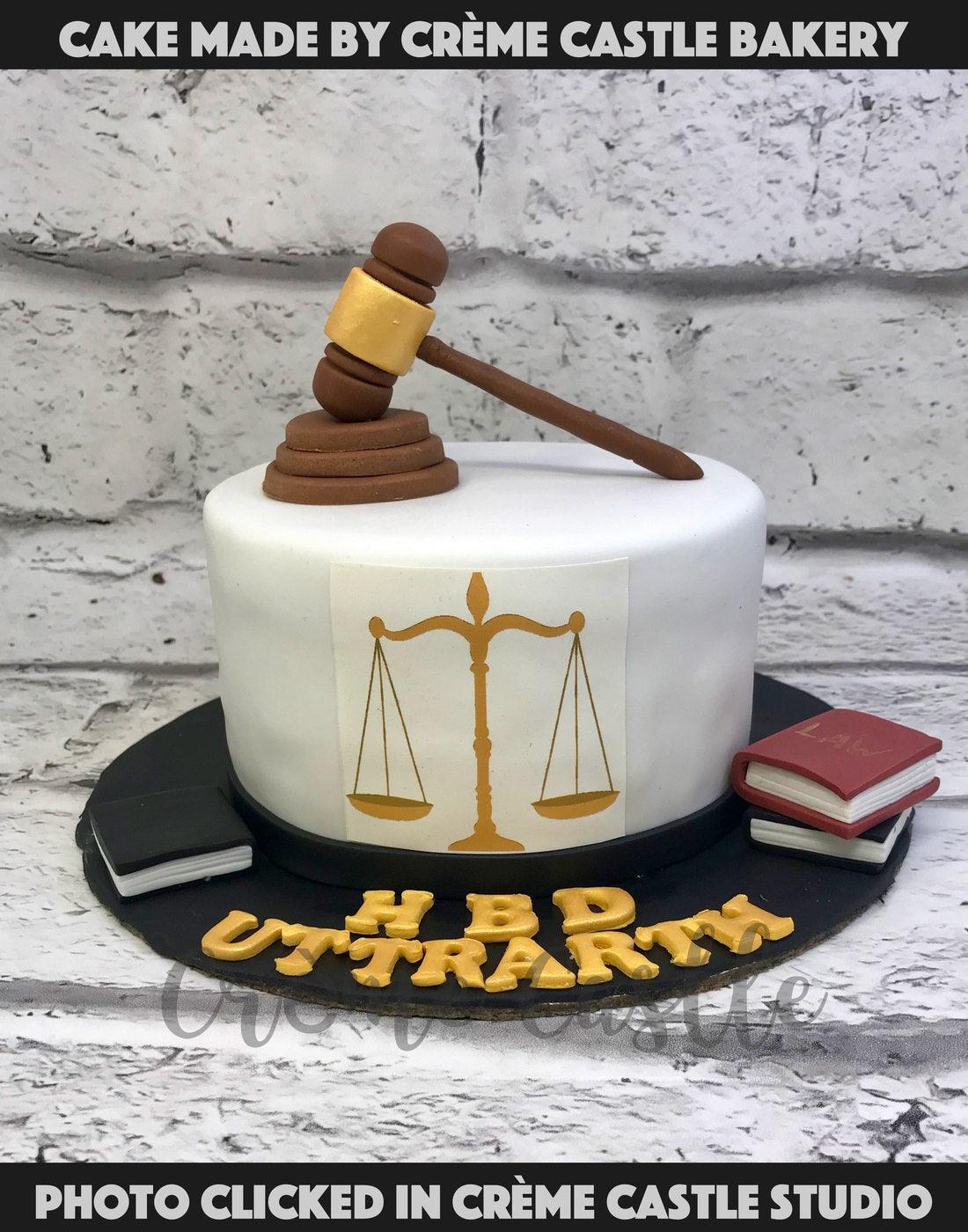Law and Order Cake - Creme Castle