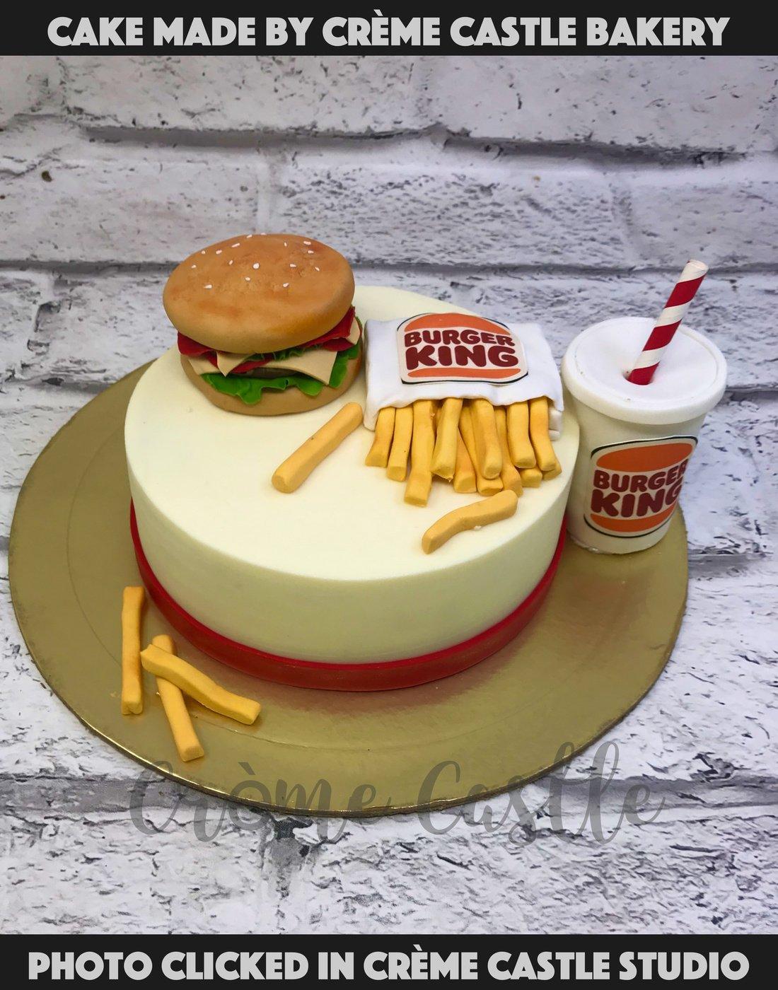 Burger King Cake - Creme Castle