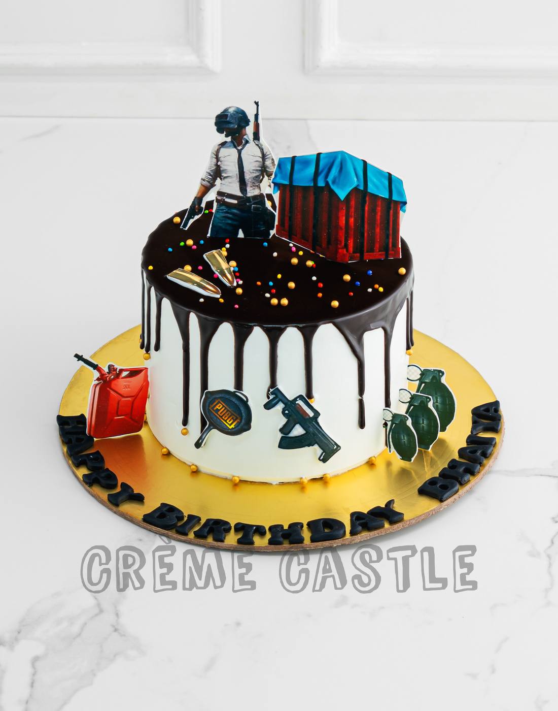 PUBG Gamer Cake - Creme Castle