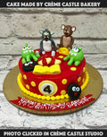Red Jungle Theme Cake