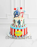 Marvel Double Tier Cake