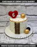 Heart and Ladder Cake