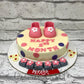 Floral Baby Shoes Cake - Creme Castle