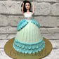 Dancing Doll in Blue Cake - Creme Castle