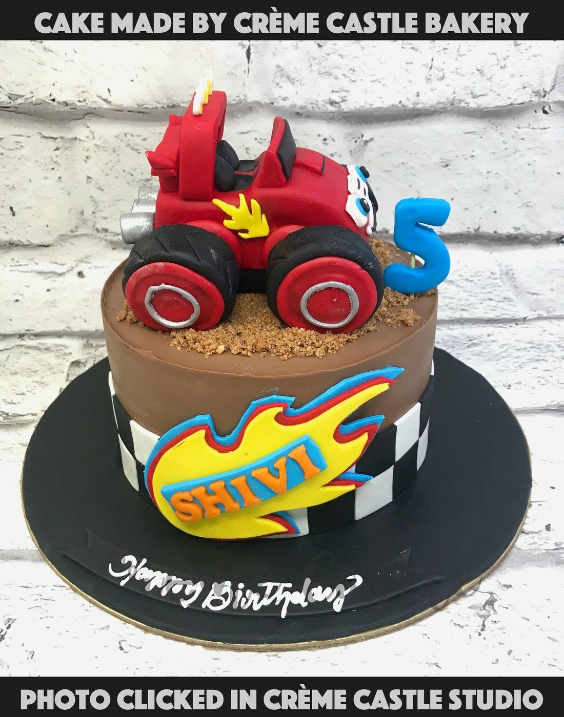 Hot Wheels Chocolate Cake | Hot Wheels Theme Birthday Cake | Hot Wheels  Monster Truck Cake – Smoor