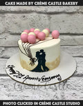 Couple with Balloons Cake