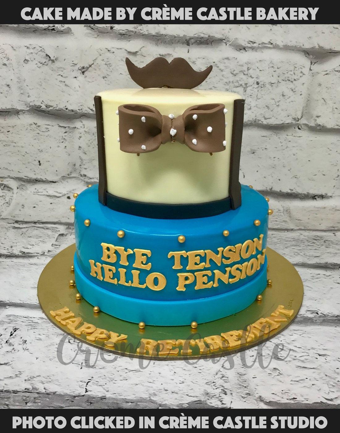 Mustache Theme Cake Half Kg : Gift/Send Father's Day Gifts Online HD1140536  |IGP.com
