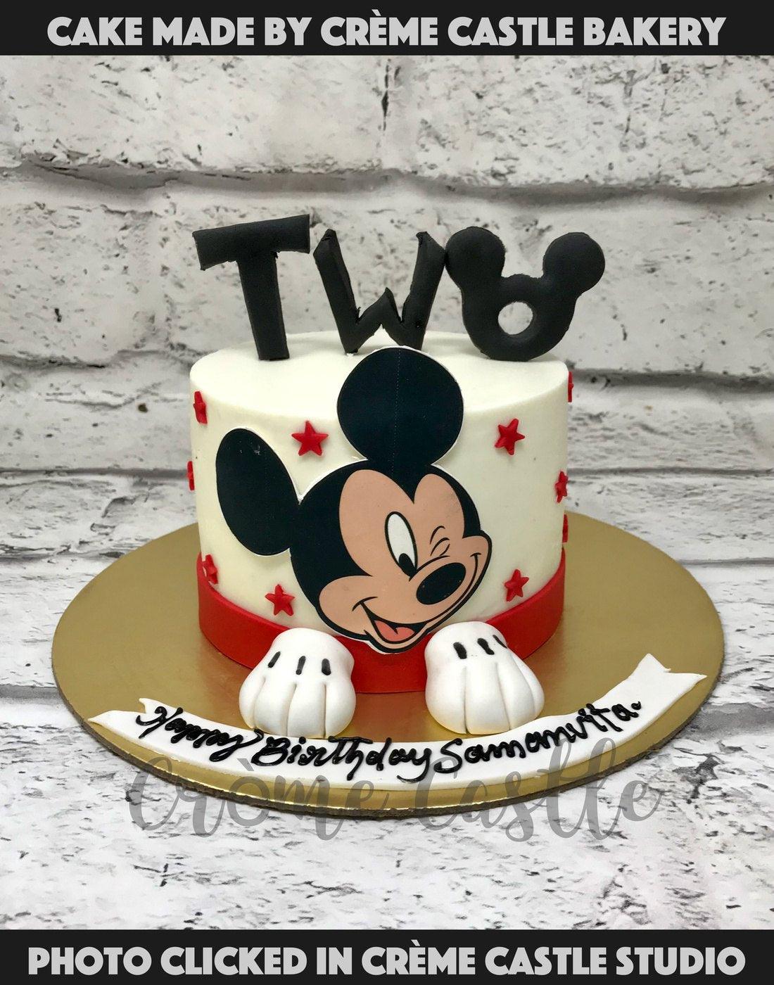 Mickey and Stars Cake - Creme Castle