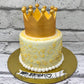 Crown Design Cake - Creme Castle