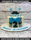Blue Bow Cake