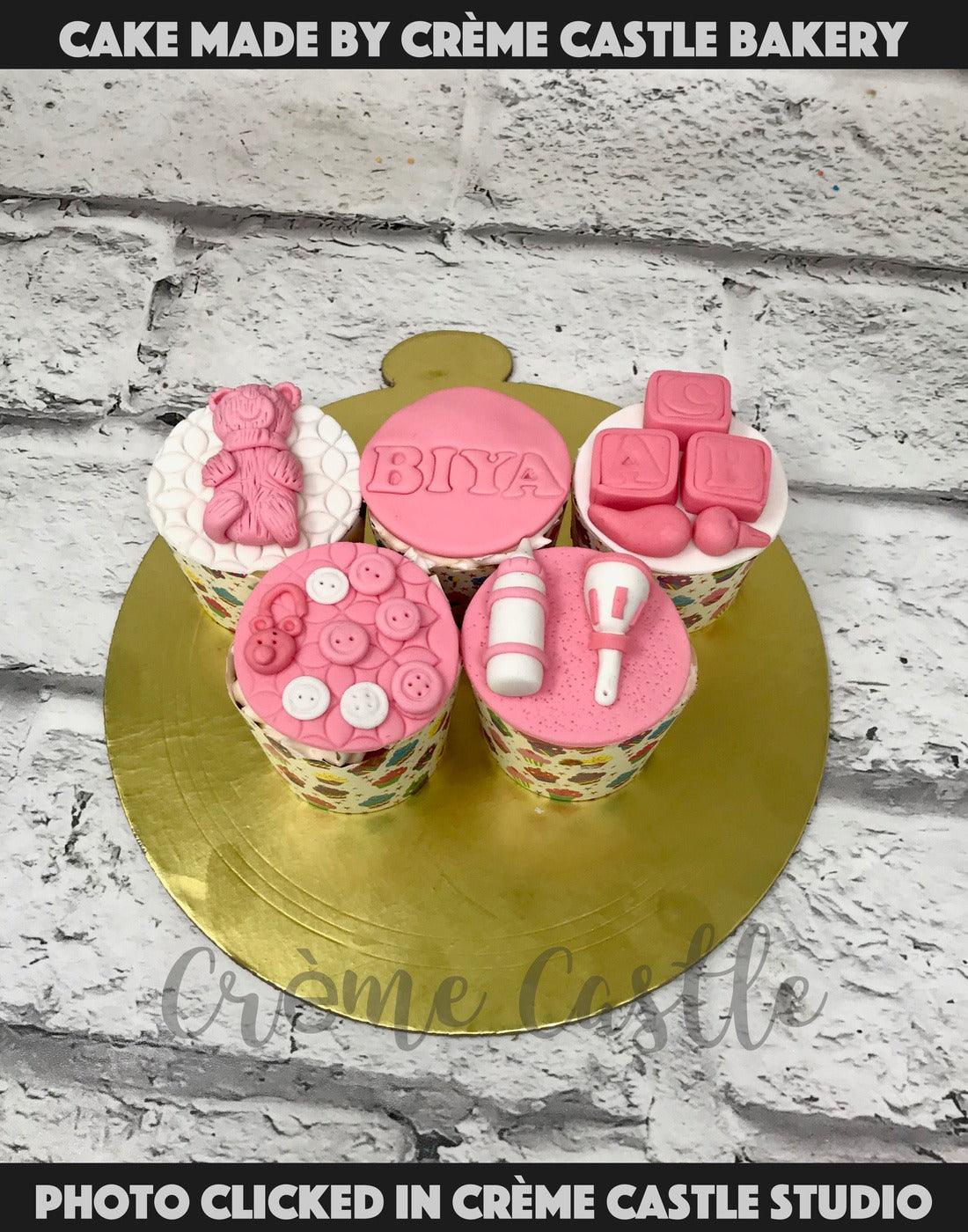 Pink Teddy Cupcakes - Creme Castle