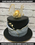 Gold Macaron Cake