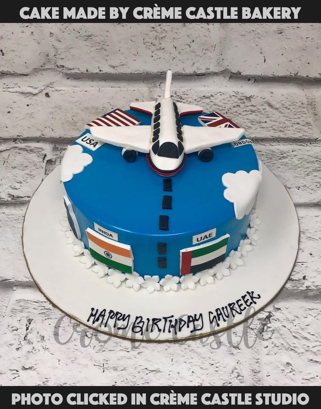 Order Fondant Aeroplane Cake 3 Kg | IndiaCakes