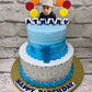 Double Tier Photo Cake - Creme Castle