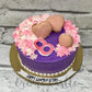 Pink Macaron Heart Cake - Creme Castle