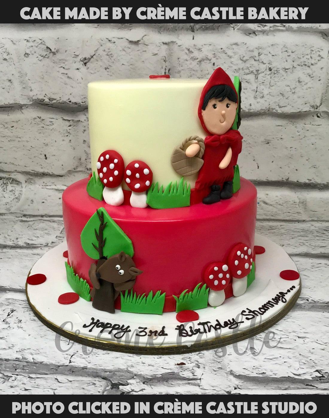 Little Red Riding Hood Two-Tier Cake - Creme Castle