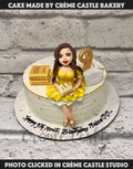 White and Gold Delight Cake
