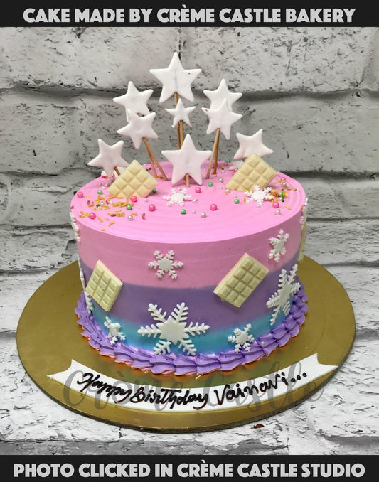 Starry Pastels Cake - Creme Castle