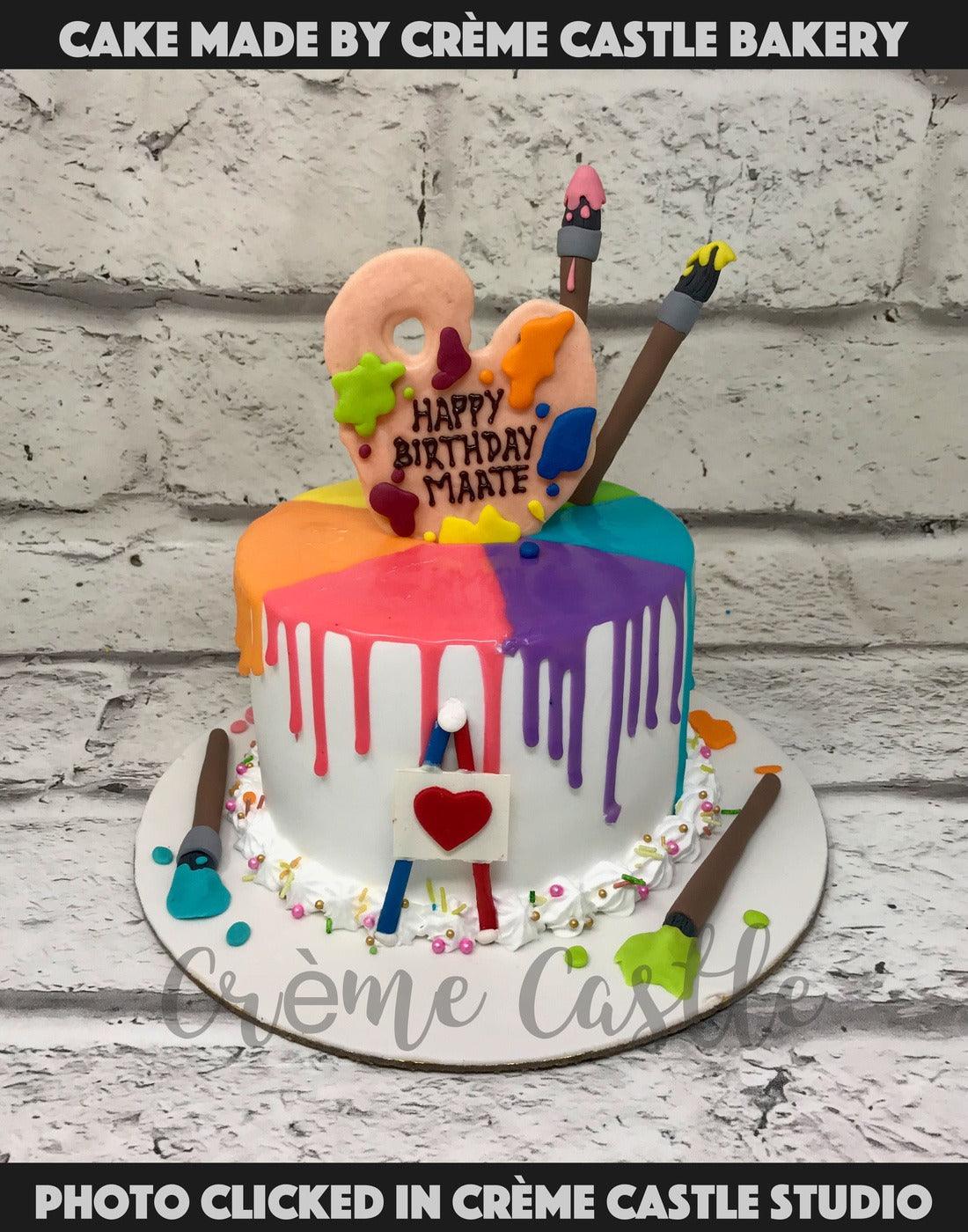 Painter's Paradise Cake - Creme Castle