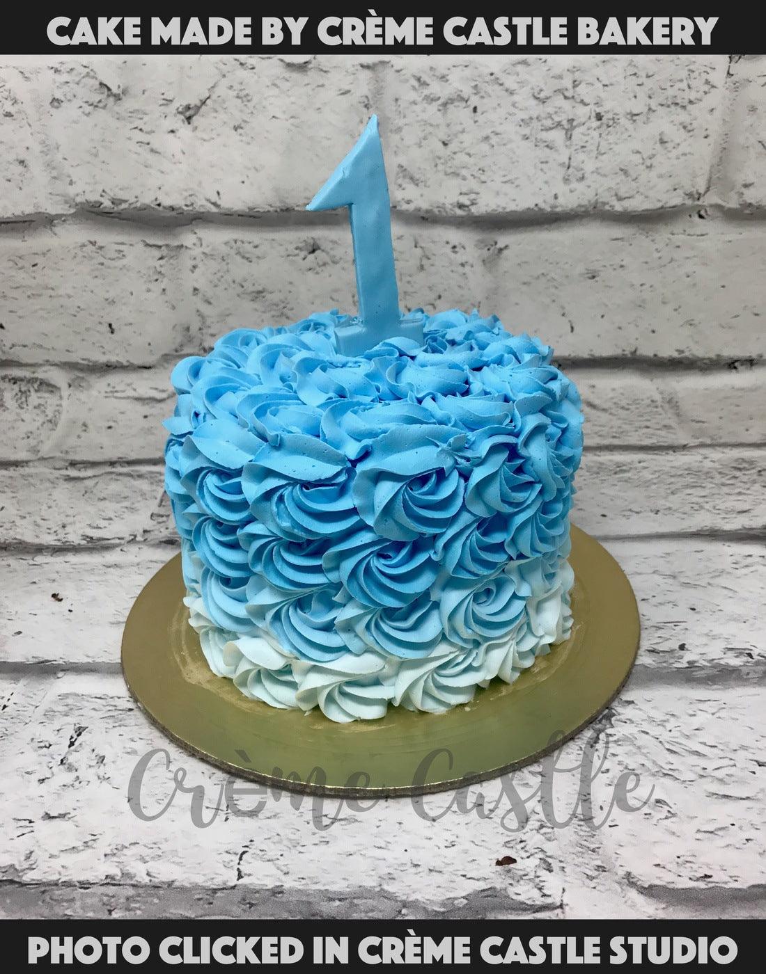 Green ombré cake - buttercream icing | Buttercream icing cake, Cute  birthday cakes, Cake