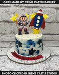 Astronaut and Spaceship Cake