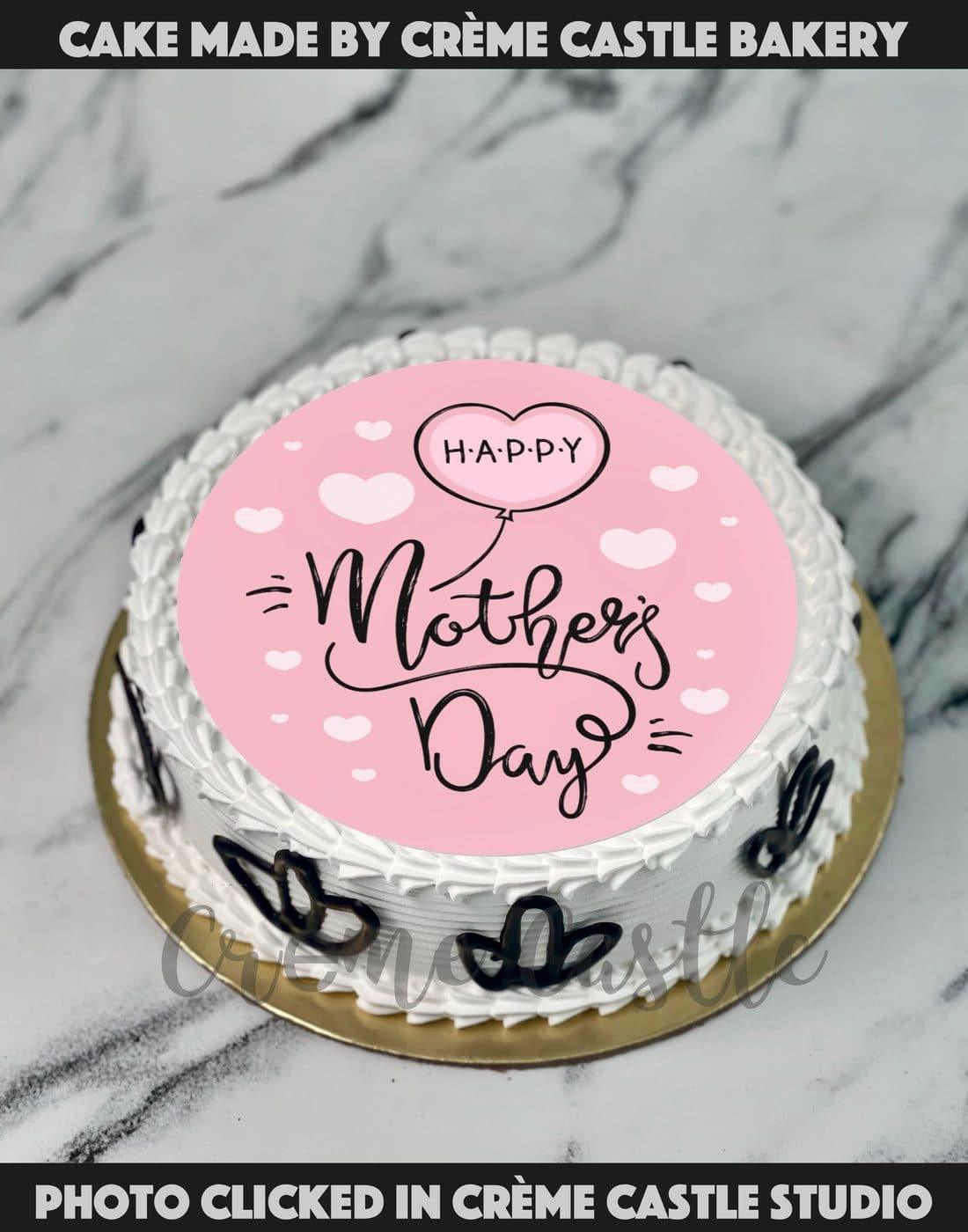 Pinkish Mothers Day Cake | Cake for Mothers Day. Dlivery in Noida and Gurgaon