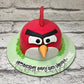 Red Bird Shape Cake - Creme Castle