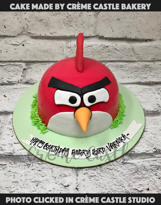 Red Bird Shape Cake - Creme Castle