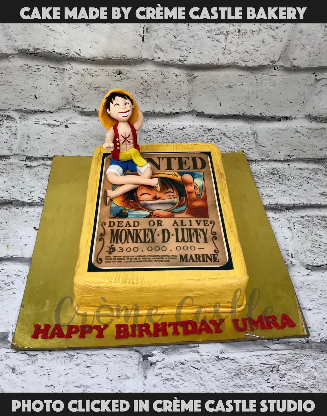 One Piece Theme Cake | Luffy Cake One Piece | Luffy Birthday Cake For Kids  – Liliyum Patisserie & Cafe