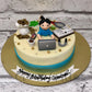 Work and Play Cake - Creme Castle