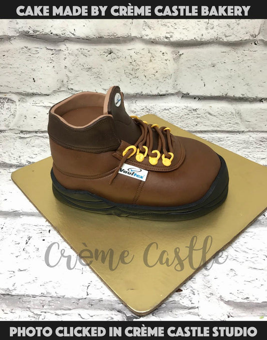 Brown Shoe Cake - Creme Castle