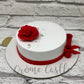 Rosey Bow Cake - Creme Castle
