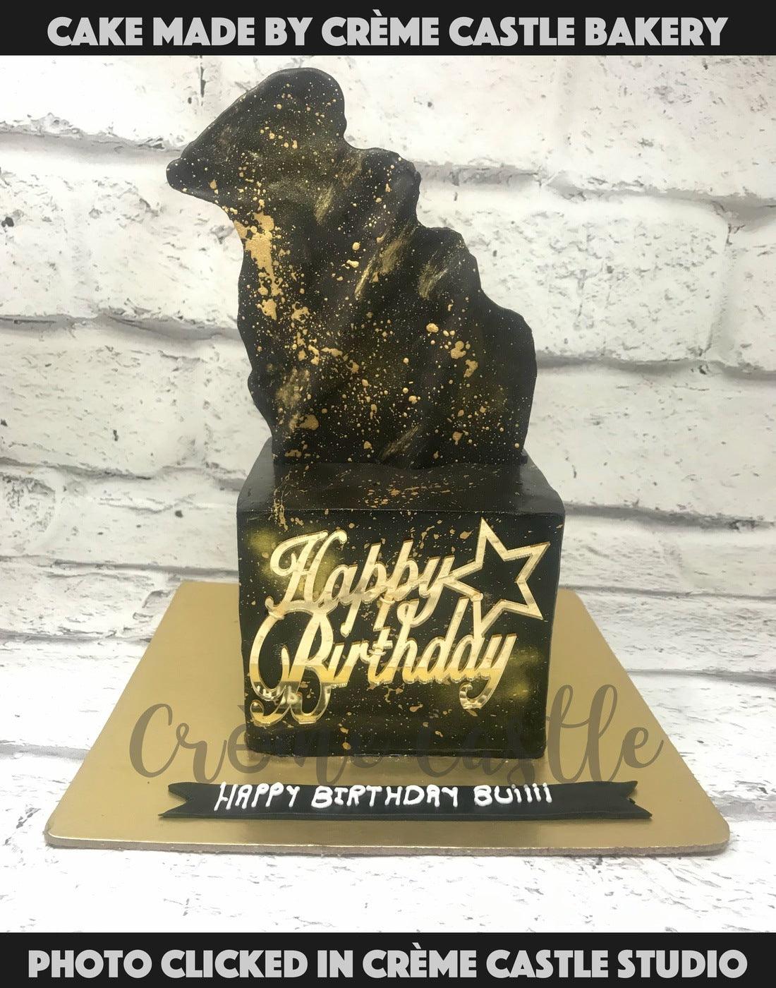 Chco Gold Design Cake - Creme Castle