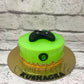 PS4 Theme Cake in Green by Creme Castle