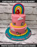 Unicorn Pink Rainbow Cake