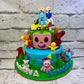 CocoMelon and Balloons Cake - Creme Castle
