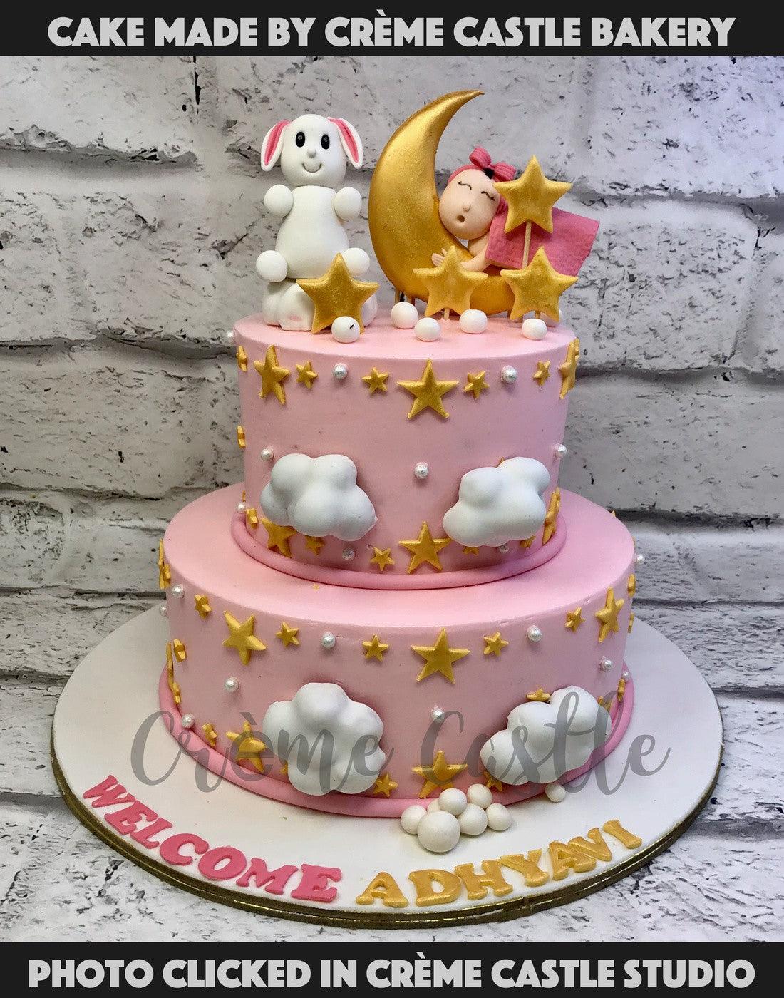 Moon and the Rabbit Cake - Creme Castle