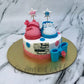 Baby Shower Cake with Shoes by Creme Castle