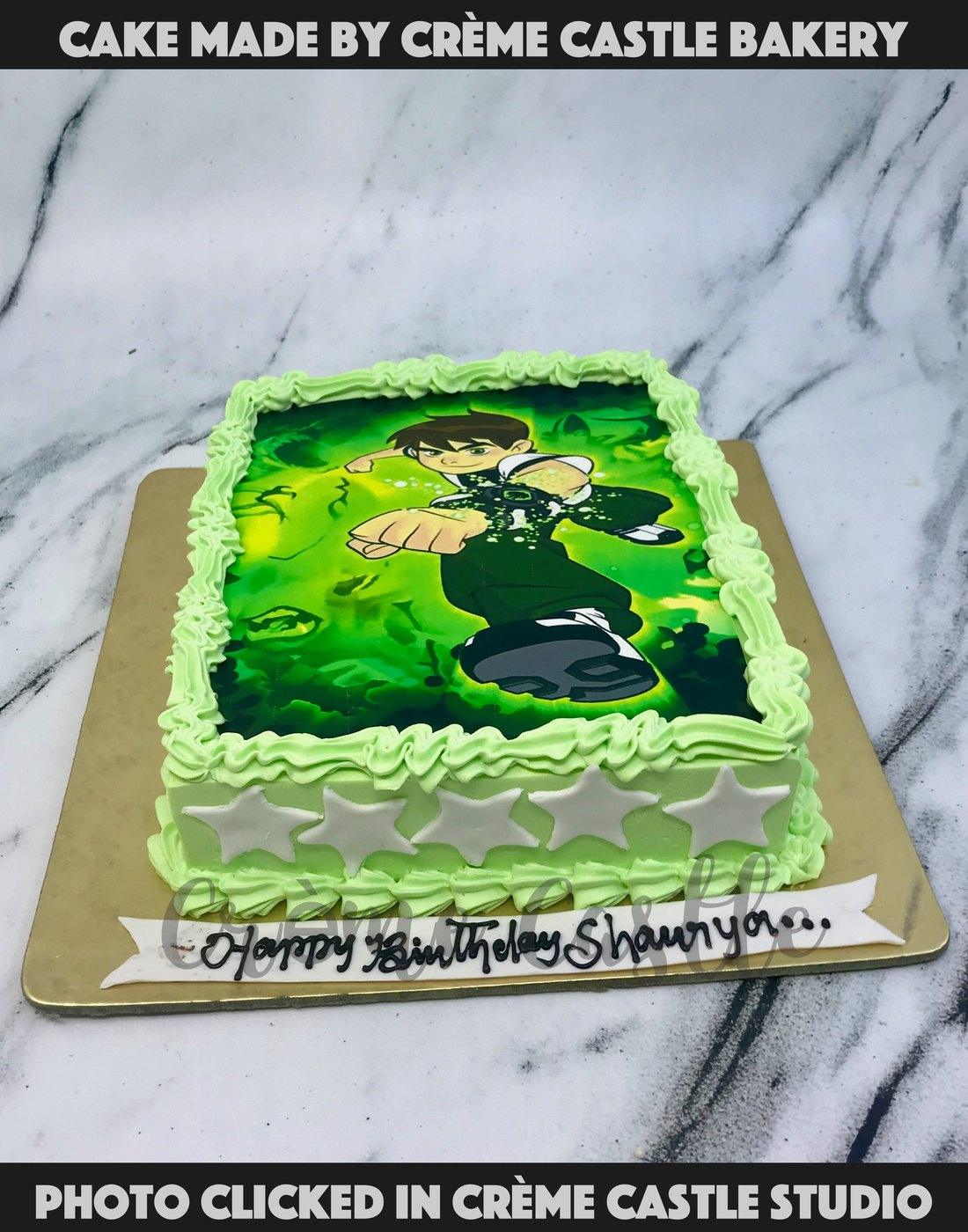 Ben 10 Photo Cake - Creme Castle