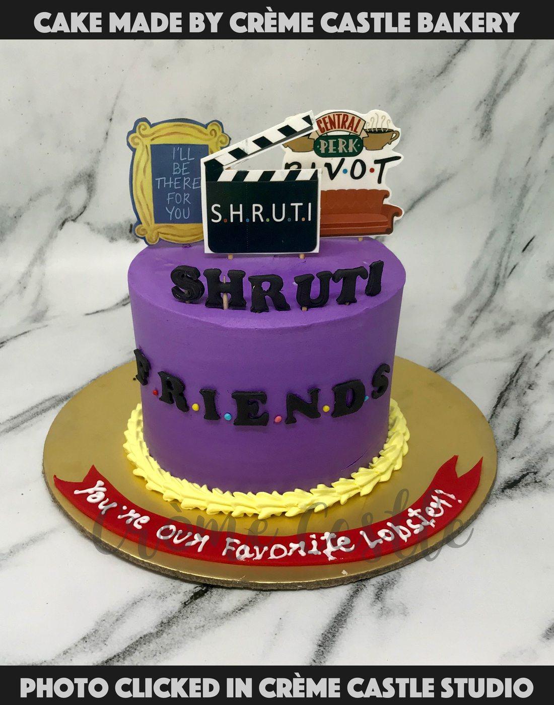 Friends-Themed cake I made for my little sister's birthday! She's a huge  fan! : r/howyoudoin