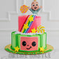 Cocomelon Theme Cake with Rainbow by Creme Castle