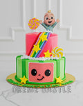 Cocomelon Starry Rainbow Cake