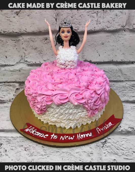 Pink Dancing Barbie Cake - Creme Castle