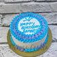 Blue White Delight Cake - Creme Castle