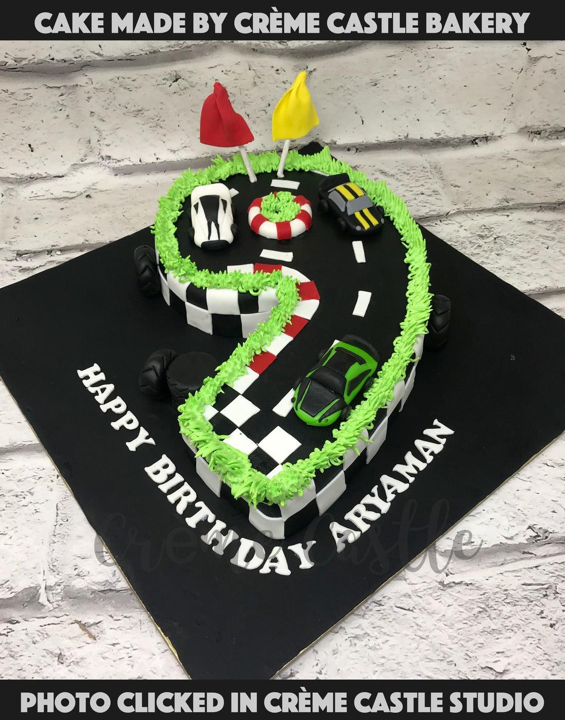 Rev Up the Fun with a Race Track Cake