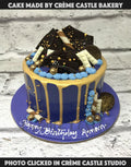 Purple and Gold Cake