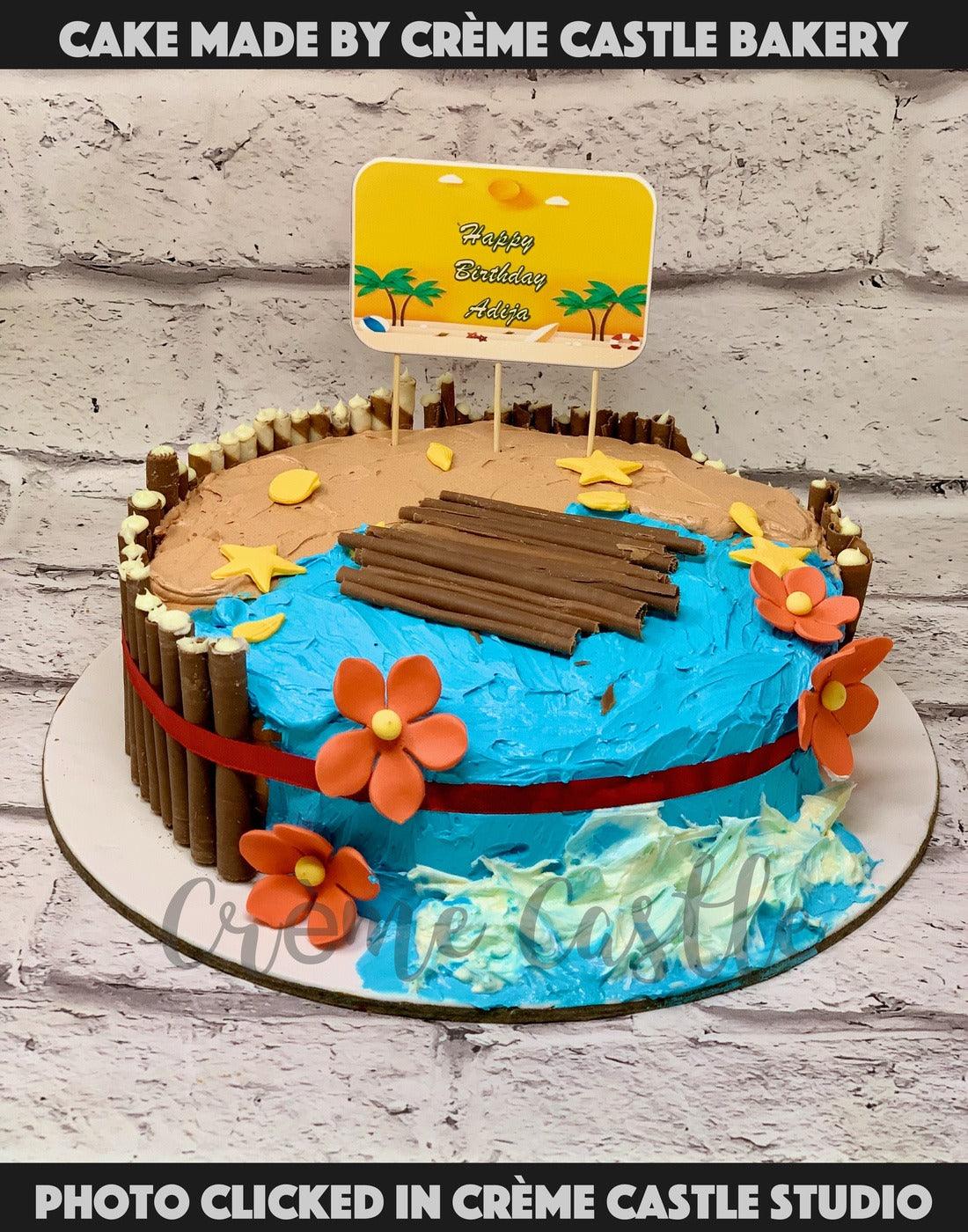 Beach Love Cake - Creme Castle