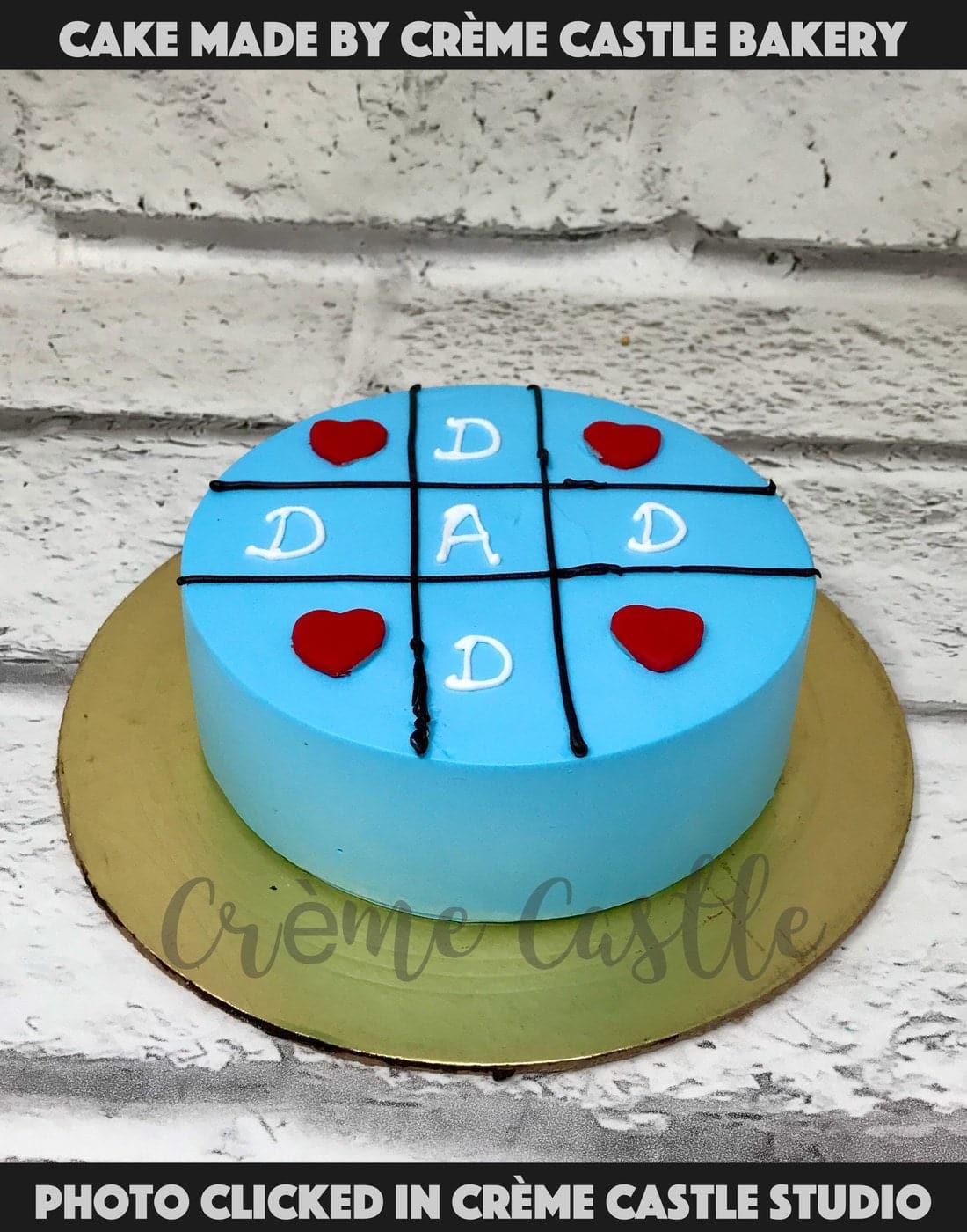 Dad Crossword Cake